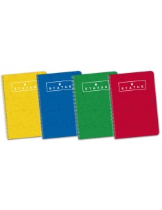 Cuaderno Status Espiral 4º 155X215 80H 70G 4X4/M T.Dura 400088604 400088604 - Pack de 5 unidades
